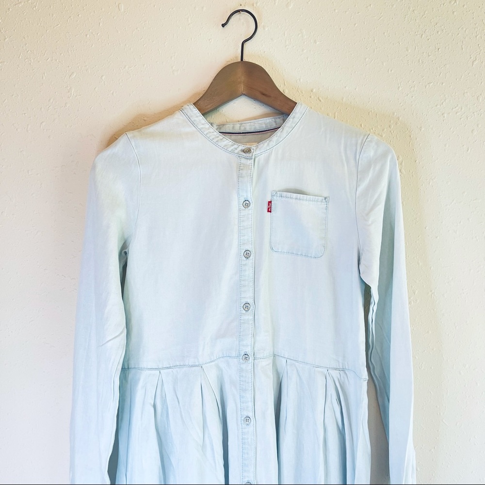 Levi’s Western Denim Casual Girls Shirt Dress Size Large NWT - Picture 4 of 10
